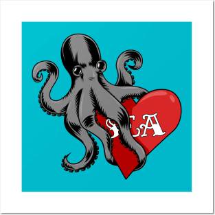 I just love Octopus and Sea. Posters and Art